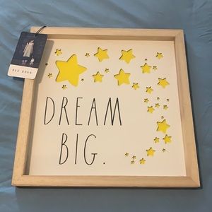 Dream Big wall art by Rae Dunn